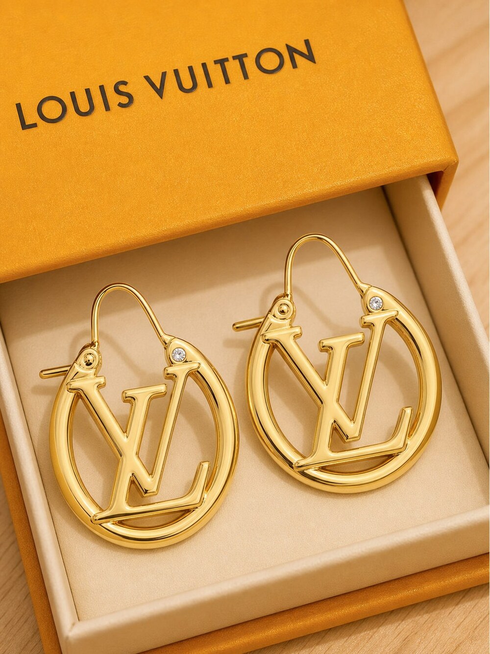 Louis Vuitton Signature Earrings Style 1 | New with Box - Picture 6 of 9